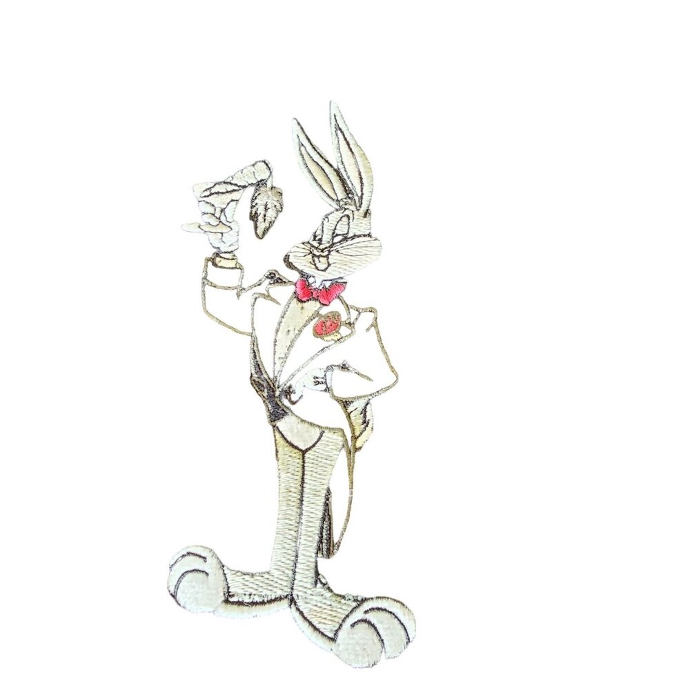 Vintage Velveteen Men's Black Warner Brothers Bugs Bunny Vest adjustable size L - Picture 8 of 15